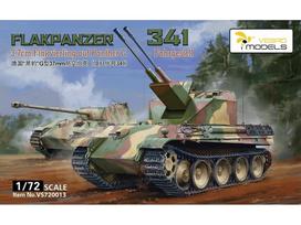 Vespid Flakpanzer 341 Panther G 3,7 cm Flakzwilling 1/72, plastikinis modelis