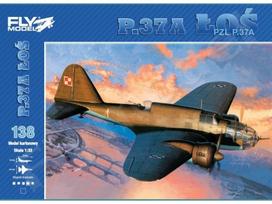 Fly Model PZL P.37A Łoś lėktuvo modelis 1:33, popierinis (FMG-138)
