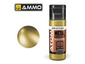 AMMO MIG ATOM akriliniai dažai Metallic Gold 20 ml (20172)