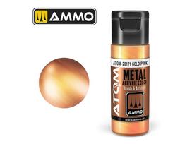 AMMO MIG ATOM akriliniai dažai METALLIC Gold Pink, 20 ml (20171)