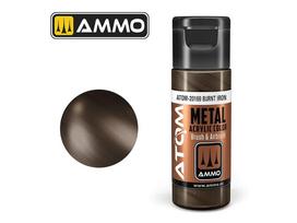 AMMO MIG ATOM akriliniai dažai, Metallic Burnt Iron, 20 ml (20169)