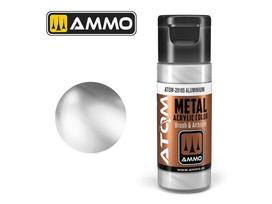 AMMO MIG ATOM akriliniai dažai – metalinis aliuminis, 20 ml (20165)