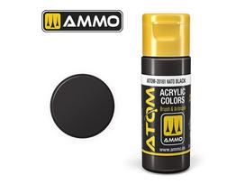 AMMO MIG ATOM akriliniai dažai NATO juoda, 20 ml (20161)
