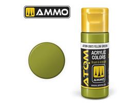 AMMO MIG ATOM akriliniai modelių dažai Geltonai žalia 20 ml (20073)