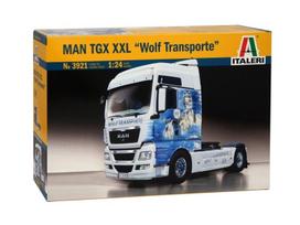 Italeri MAN TGX XXL Wolf Transporte 1/24 surenkamas sunkvežimio modelis