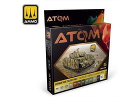 AMMO MIG ATOM akrilinių dažų rinkinys – Vokiečių tankų spalvos WWII 12 vnt 20704