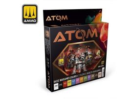 AMMO MIG ATOM akrilinių dažų rinkinys Basic Wargames, 12 spalvų (20706)
