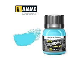 AMMO MIG DRYBRUSH turkio dažai 40 ml – sendinimui, vandens pagrindo