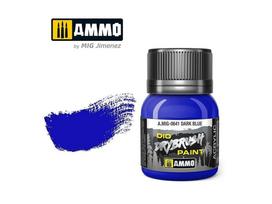 AMMO MIG DRYBRUSH Dark Blue 40 ml – sendinimo dažai, 0641