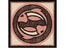 CUIT keraminė mozaika Zodiakas Žuvys, 20x20 cm konstravimo rinkinys