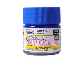 Mr.Hobby Gundam Color UG-02 MS Blue dažai, pusiau blizgūs, 10 ml