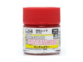 Mr.Hobby Gundam Color dažai MS Red, pusiau blizgūs, 10 ml (UG-04)