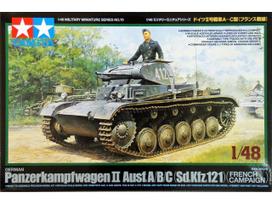 Tamiya vokiečių Panzer II Ausf. A/B/C (Sd.Kfz.121) 1/48 plastikinis modelis