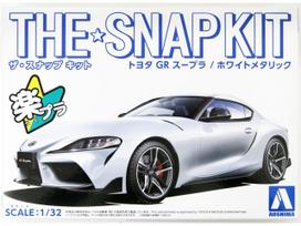 Aoshima plastikinis Snap Kit Toyota Supra GB 1/32, baltas metalikas (05886)