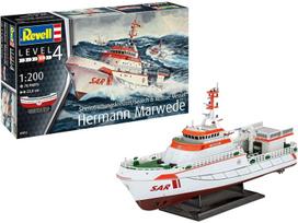 Revell Hermann Marwede DGzRS gelbėjimo laivas 1/200 plastikinis modelis
