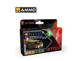 AMMO MIG ATOM akrilinių dažų rinkinys Gravity 1 – žalia ir smėlio (20804)
