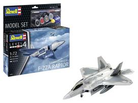 Revell Lockheed Martin F-22A Raptor 1/72 dovanų rinkinys su dažais, klijais