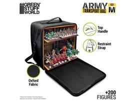 Green Stuff World Army Transport Bag M – figūrėlių tašė, 4 lentynos, magnetams