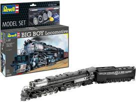 Revell Big Boy lokomotyvas 1/87 HO dovanų rinkinys su dažais ir klijais