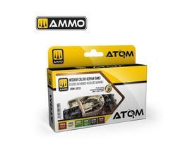 AMMO MIG ATOM akrilinių dažų rinkinys – Vokiečių tankų interjeras (20722)
