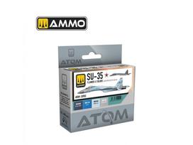 AMMO MIG ATOM akrilinių dažų rinkinys SU-35 Flanker-E/SU-27/SU-34, 4 spalvos