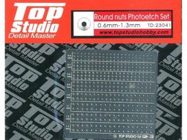 Top Studio apvalūs veržliukai modeliams 0,6–1,3 mm (TD23041)