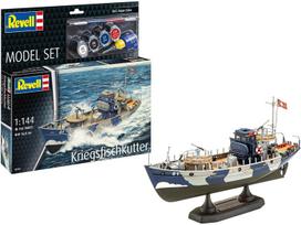 Revell KFK Kriegsfischkutter dovanų rinkinys 1/144 – plastikinis laivo modelis