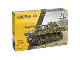 Italeri RSO su PaK 40 1/35 plastikinis surenkamas modelis