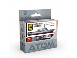 AMMO by MIG ATOM akrilinių dažų rinkinys – US Navy laivams, 4 spalvos (20604)
