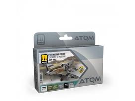 AMMO MIG ATOM akrilinių dažų rinkinys P-51 Mustang, 6 spalvos (20907)