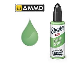 AMMO MIG Matt Shader Goblin Green matiniai dažai 10 ml, A.MIG-0742