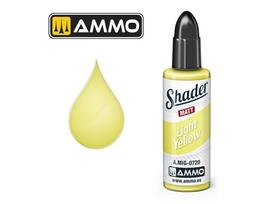AMMO MIG SHADERS matinis dažas Light Yellow 0720, 10 ml aerografui