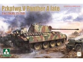 Takom Sd.Kfz.171/267 Panther A vėlyvasis 2in1 1/35 plastikinis tanko modelis