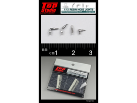 Top Studio dervos žarnų jungtys 1.3 mm, 1/12, TD23193