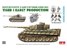 Tiger I tanko modelis, Kurskas 1943, su Wittmann figūra, 1/35 Rye Field