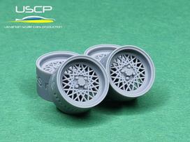 USCP BBS Mahle 14'' ratlankių ir padangų rinkinys 1:24 (24P121T)