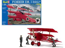 Revell Fokker Dr.1 Raudonasis Baronas 1/28 plastikinis lėktuvo modelis