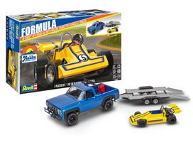 Revell '78 Chevy 4x4 pikapas su Malibu GP Virage ir priekaba 1:25 rinkinys