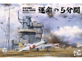 Akagi tiltas su skrydžių deniu ir A6M2 Zero modelis 1/35, Border BSF-002
