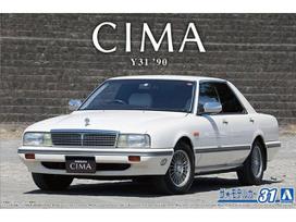 Aoshima Nissan Cima Y31 Type II Limited 1990 1/24 surinkimo modelis