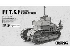 Meng SS-021 Prancūzų Renault FT-17 TSF radijo tankas, 1/35