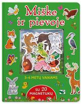 Miške ir pievoje. Su 20 magnetukų. 3-4 metų vaikams