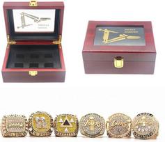 Women's rings,LA Championship Replica Ring - Lakers Rings Set Size 11 w/Deluxe Wood Box & Kobe Retirement Commemorative,