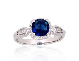 Sidabrinis žiedas Diamond Sky "Hearts and Arrows VIII", 18 2.9 g.