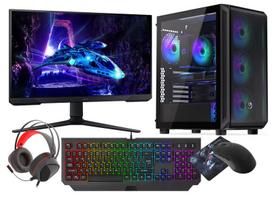 Kompiuteris VIST Gaming PC Set AMD Ryzen 5950X RTX 5060 64GB SSD 1TB WiFi W11 LCD 24"