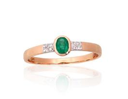 Auksinis žiedas su deimantais moterims Diamond Sky „Grace X“