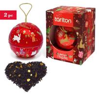 Kalėdinis raudonasis arbatos kamuoliukas - Ceilono juodoji arbata su vanile, Tarlton, 2x30g