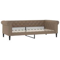 sofa，Poilsio sofa, kapučino spalvos, 80x200cm, dirbtinė oda CFE36080