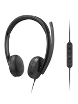 Ausinės Lenovo Wired VoIP Headset 5000 (Teams) Juodos