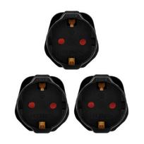 Kelioninis maitinimo adapteris EU → UK, juodas, 3 vnt.